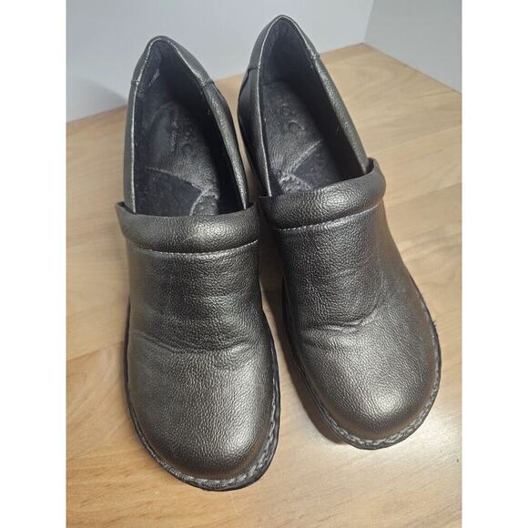 Born Concept BOC Women Peggy Clog Pewter Metallic Gray Shoe Size 9 Nurse RN - Picture 3 of 9